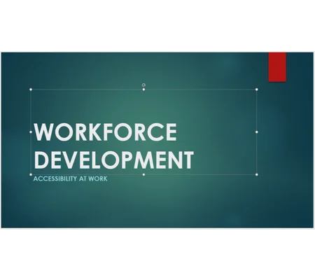 Workplace Accessibility Awareness Training Resources