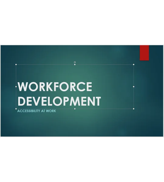 Workplace Accessibility Awareness Training Resources