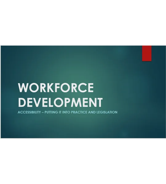 Workplace Accessibility Awareness Training Resources