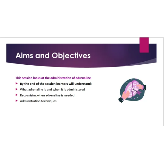 Emergency Medication Adrenaline Awareness Training Resources