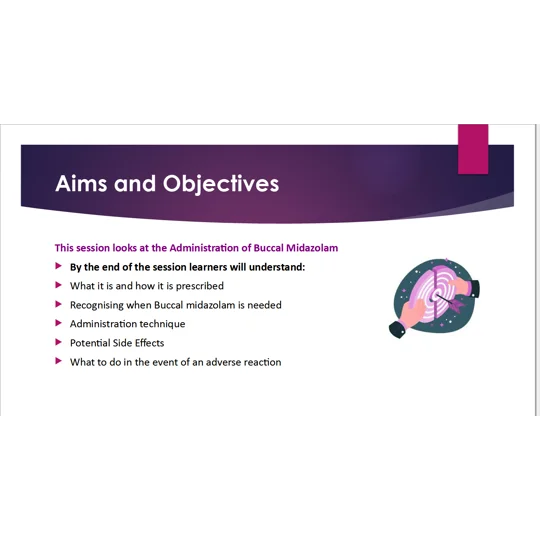 Buccal Midazolam Management of Seizures Training Resources
