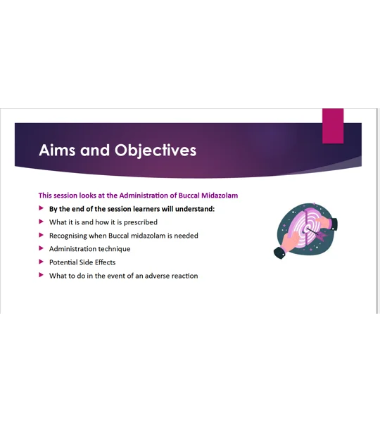Buccal Midazolam Management of Seizures Training Resources