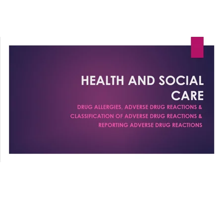 Adverse Drug Reactions & Yellow Card Reporting Training Resources