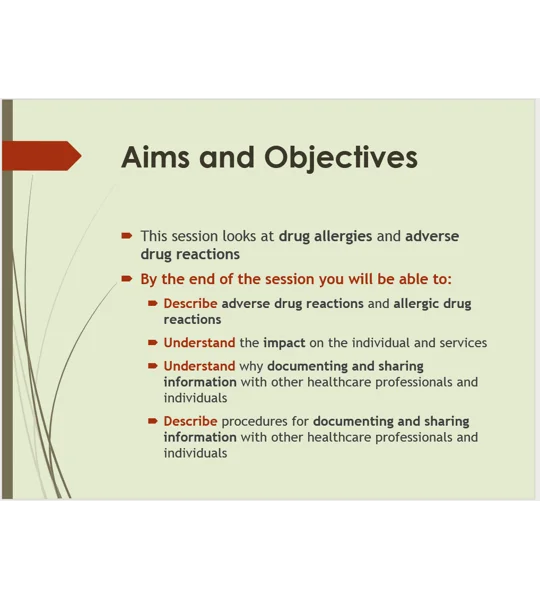Adverse Drug Reactions & Yellow Card Reporting Training Resources