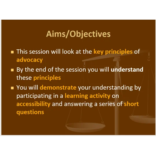 Advocacy Awareness Training Resources
