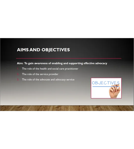 Enabling and Supporting Effective Advocacy Services Training Resources