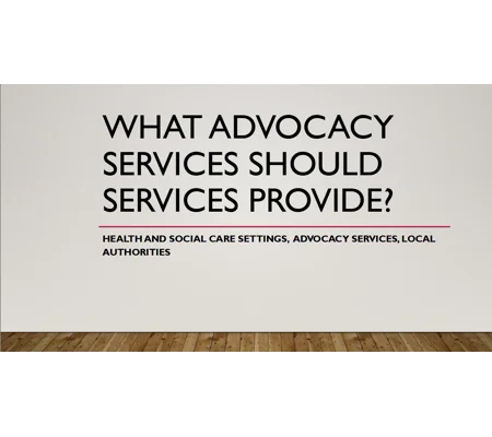 Advocacy Services That Must Be Provided Training Resources