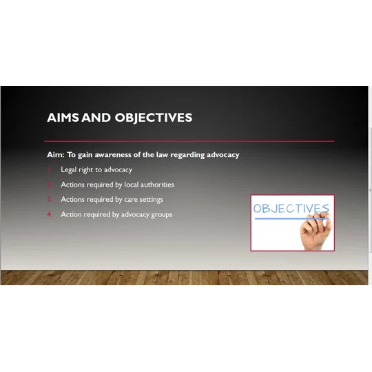Advocacy Services That Must Be Provided Training Resources