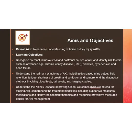 Acute Kidney Injury AKI Awareness Training Resources