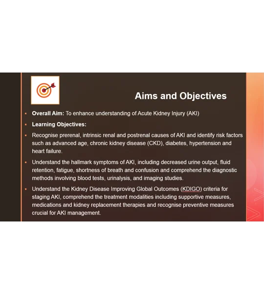 Acute Kidney Injury AKI Awareness Training Resources