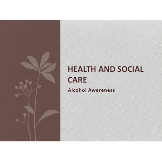 Alcohol Misuse and Effects on Self and Others Training Resources