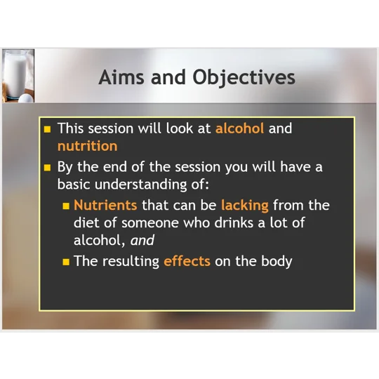 Alcohol Awareness Training Resources