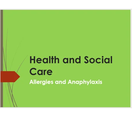 Allergies and Anaphylaxis Awareness Training Resources