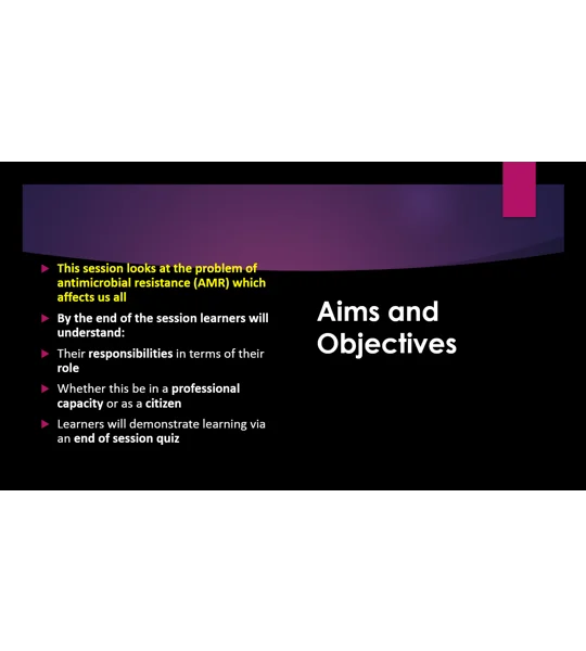 Antimicrobial Resistance Awareness Training Resources
