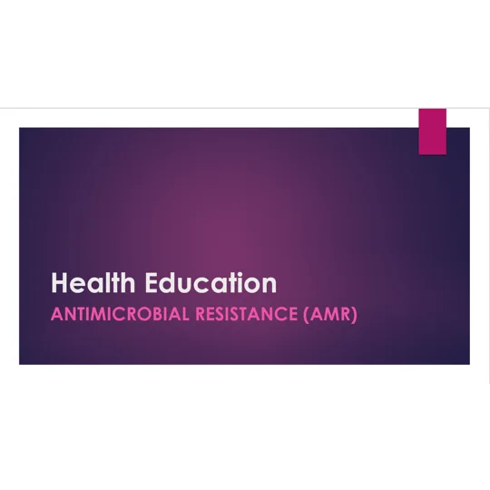 Antimicrobial Resistance Awareness Training Resources