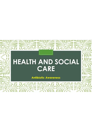Antibiotic Awareness Training Resources