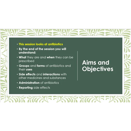 Antibiotic Awareness Training Resources