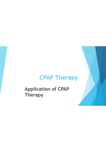 CPAP Application Training Resources