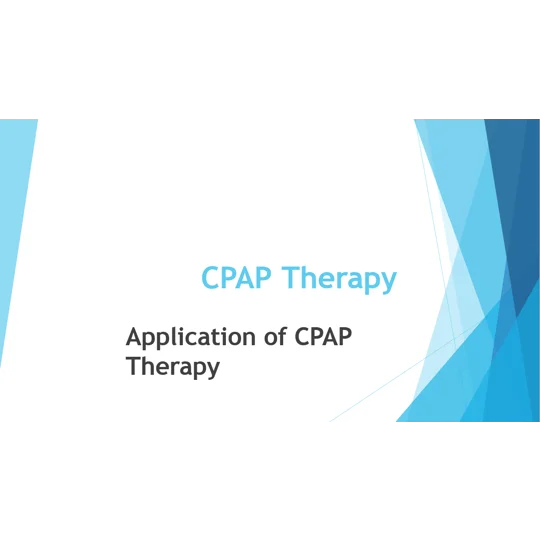 CPAP Application Training Resources
