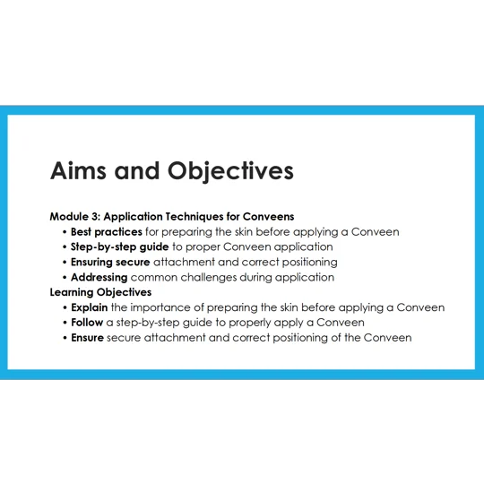 Conveens - Application Techniques Training Resources