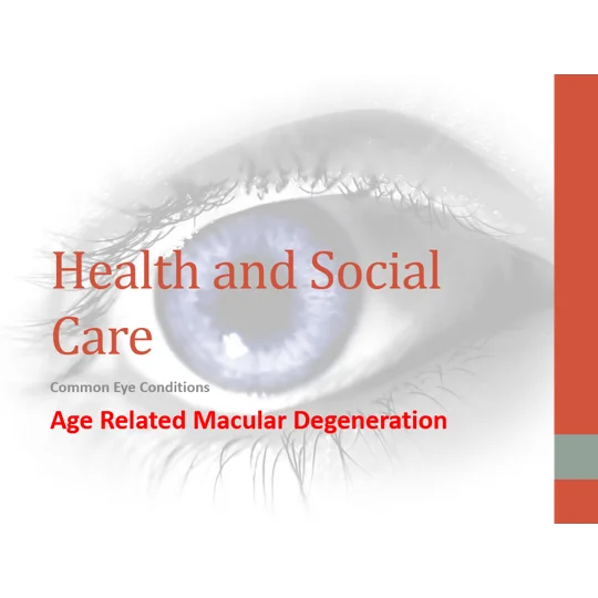 Age Related Macular Degeneration Awareness Training Resources