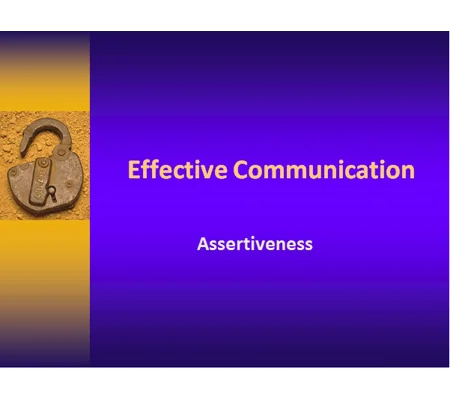 Assertiveness Awareness Training Resources