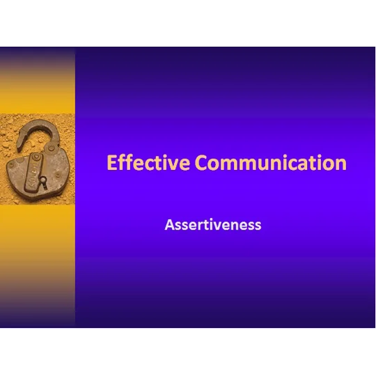 Assertiveness Awareness Training Resources