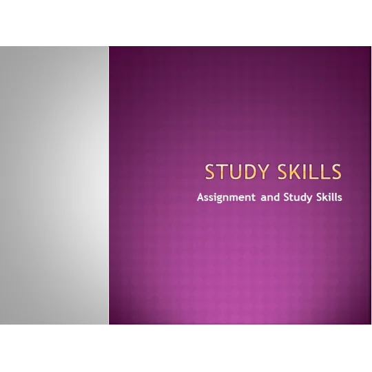 Assignment and Study Skills Training Resources
