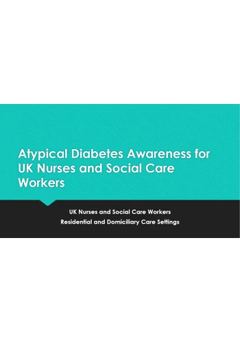 Atypical Diabetes Awareness Training Resources