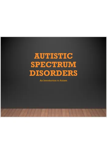 Autism Awareness Training Resources