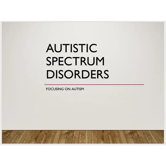 Autism Awareness Training Resources