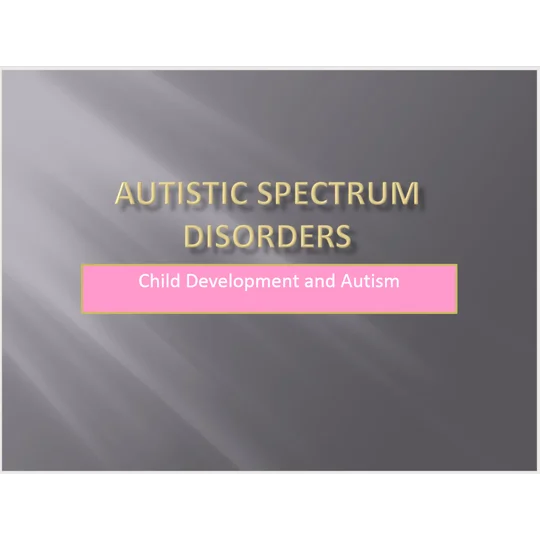 Autism Awareness Training Resources