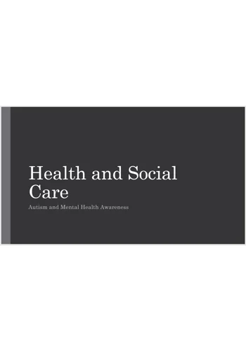 Autism and Mental Health Improving Services Awareness Training Resources