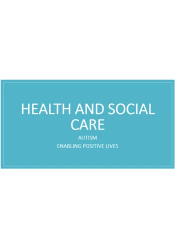 Autism and Positive Lives Awareness Training Resources