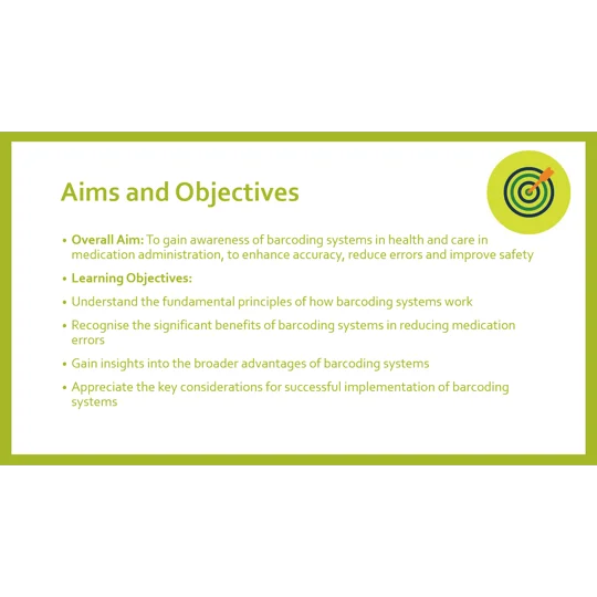 Medication Barcoding Systems Awareness Training Resources