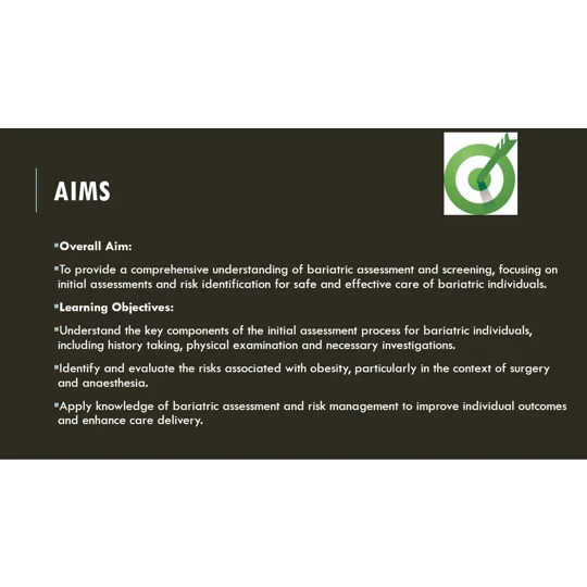 Bariatric Assessment and Screening Training Resources