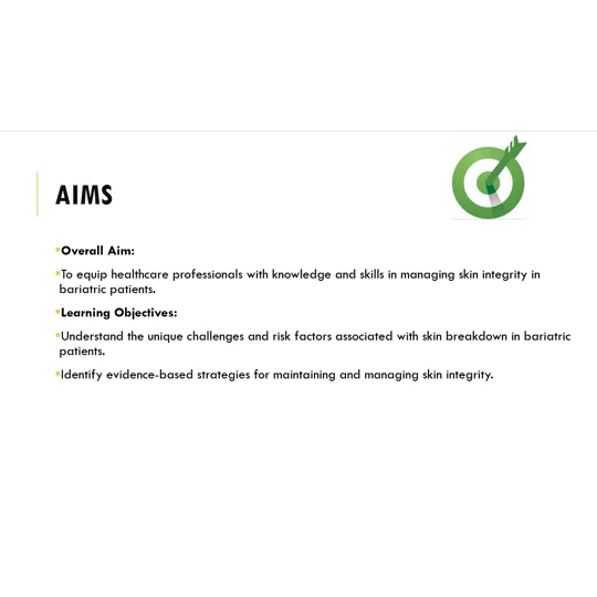 Skin Integrity and Care Training Resources