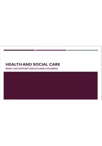 Basic Life Support Training Resources