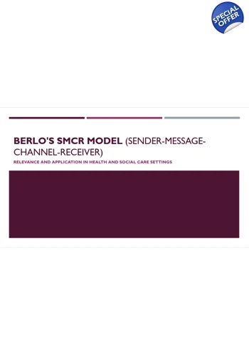 Berlo's SMCR Model Training Resources