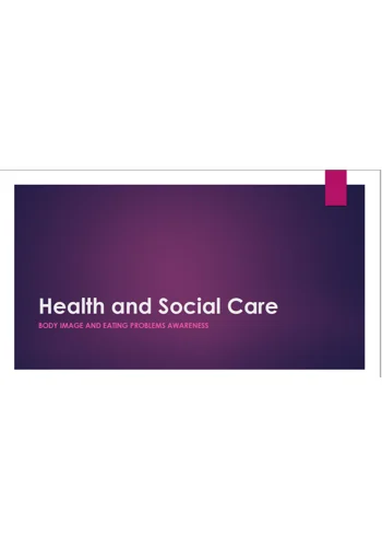 Eating Disorders & Body Image Training Resources
