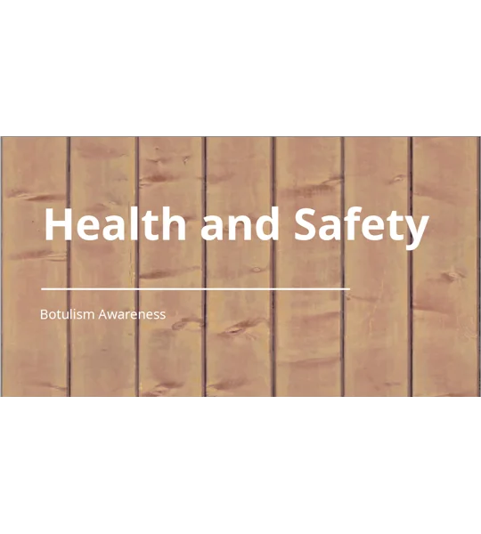 Botulism Awareness Training Resources