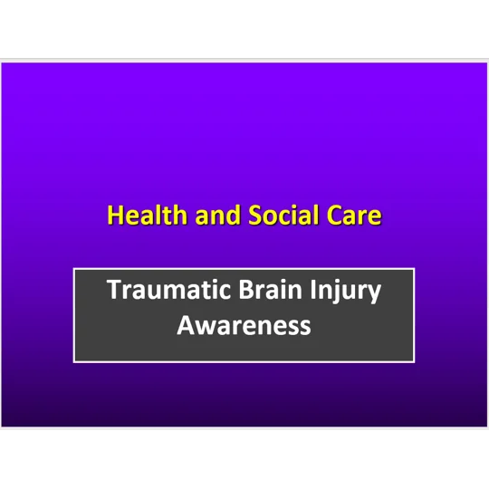 Brain Injuries - Acquired and Traumatic Training Resources