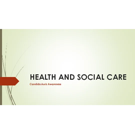 Candida Auris Awareness Training Resources