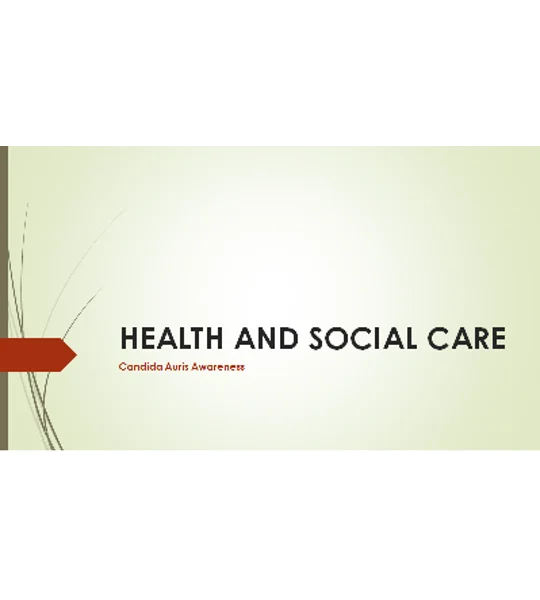 Candida Auris Awareness Training Resources