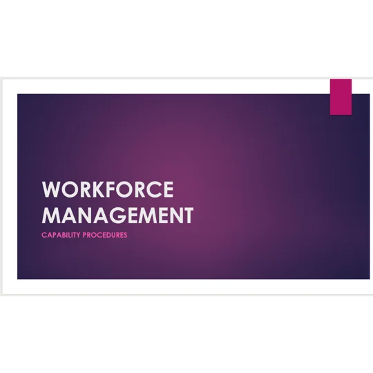 Capability Procedures Training Resources