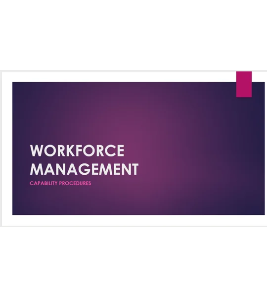 Capability Procedures Training Resources