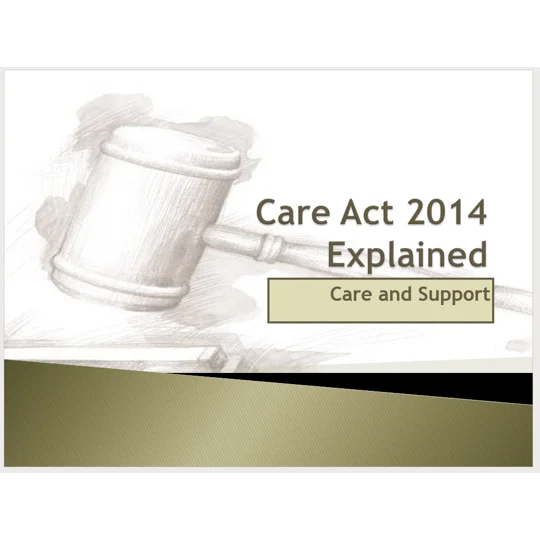 Care Act 2014 Overview Training Resources