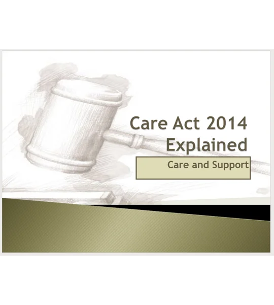 Care Act 2014 Overview Training Resources