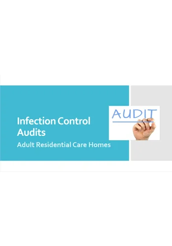 Infection Control Audits Residential Care Training Resources
