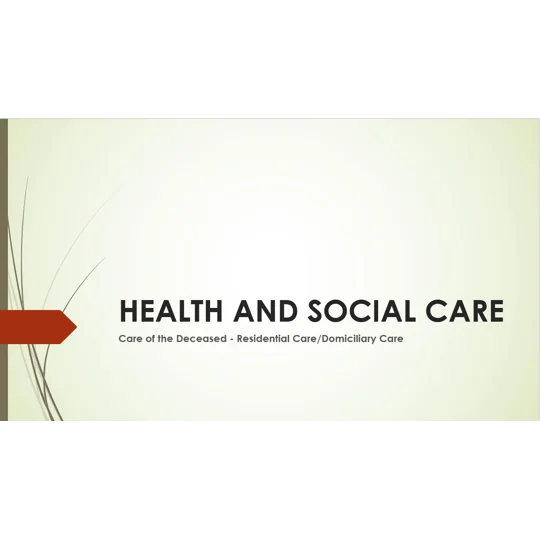 Care of the Deceased and Personal Care after Death Training Resources